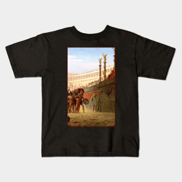 Ave Caesar by Gerome Kids T-Shirt by academic-art